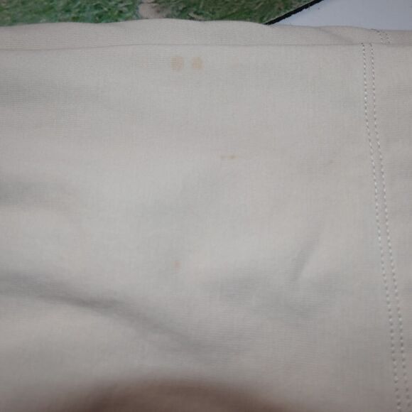 Brandini Cream Long Sleeve Polo Shirt Mens XL Collared Rugby Activewear Relaxed - Picture 8 of 9